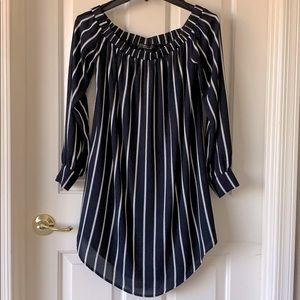 Forever21 Size Small Striped Long Sleeve Dress